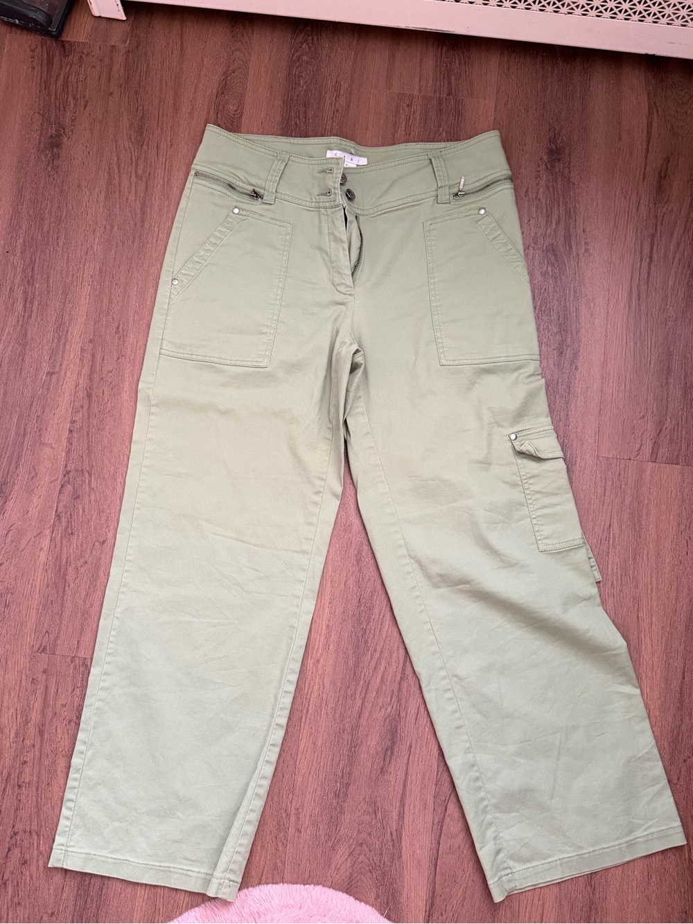 Womens Olive Cabi utility pants